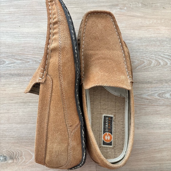 GH Bass Earth Tan Faux Suede Men\'s Slip-On Loafers size 11 main image 4